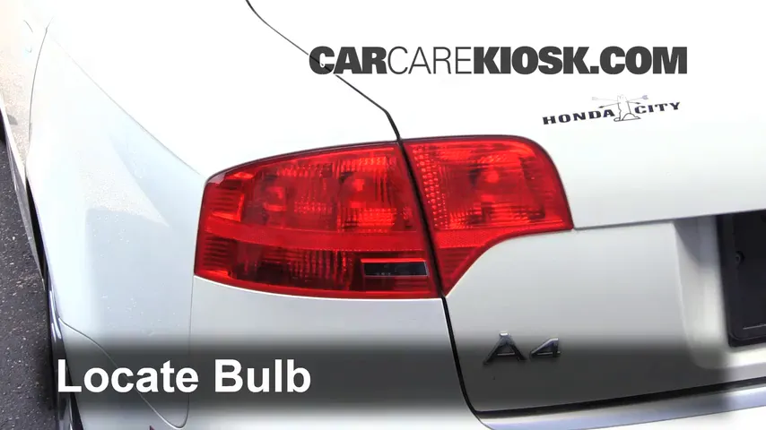 2006 Audi A4 Quattro 2.0L 4 Cyl. Turbo Lights Reverse Light (replace bulb)